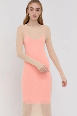 Γυναικεία Φορέματα Φόρεμα Patrizia Pepe πορτοκαλί -Φτηνός Patrizia Pepe Κατάστημα unnamed file 2806