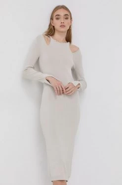 Γυναικεία Φορέματα Φόρεμα Patrizia Pepe γκρι