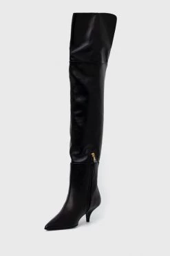 Γυναικεία Μπότες Δερμάτινες μπότες Patrizia Pepe χρώμα: μαύρο, -Φτηνός Patrizia Pepe Κατάστημα unnamed file 285