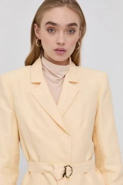 Γυναικεία Σακάκια Λινό πανωφόρι Patrizia Pepe κίτρινο -Φτηνός Patrizia Pepe Κατάστημα unnamed file 2856