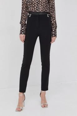 Γυναικεία Υφασμάτινα Παντελόνι Patrizia Pepe χρώμα: μαύρο