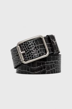 Γυναικεία Ζώνες Δερμάτινη ζώνη Patrizia Pepe χρώμα: μαύρο