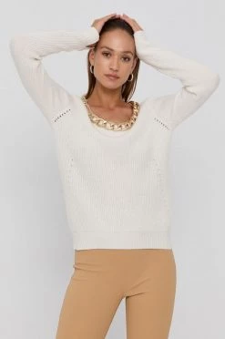 Γυναικεία Χωρίς φερμουάρ Πουλόβερ με προσθήκη μαλλιού Patrizia Pepe χρώμα: άσπρο -Φτηνός Patrizia Pepe Κατάστημα unnamed file 2913