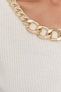 Γυναικεία Χωρίς φερμουάρ Πουλόβερ με προσθήκη μαλλιού Patrizia Pepe χρώμα: άσπρο -Φτηνός Patrizia Pepe Κατάστημα unnamed file 2915