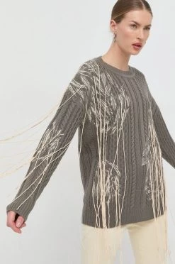 Γυναικεία Χωρίς φερμουάρ Μάλλινο πουλόβερ Patrizia Pepe χρώμα: πράσινο,