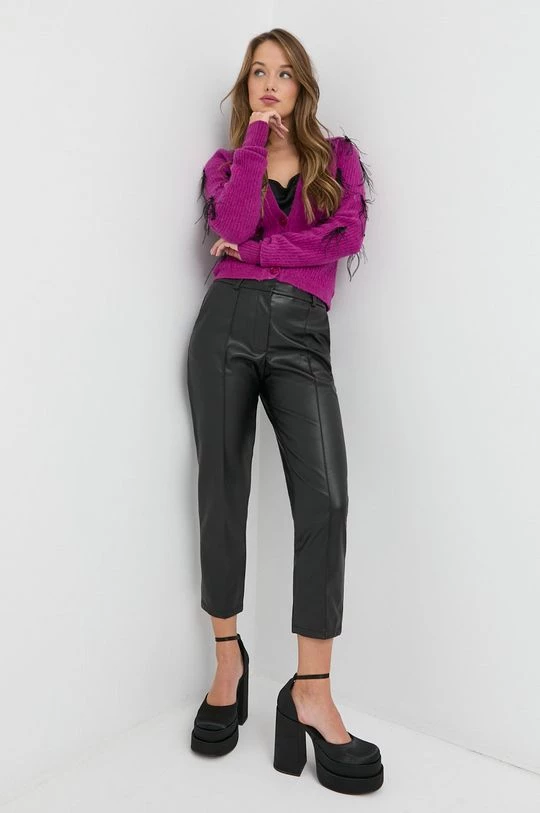 Γυναικεία Με φερμουάρ Μάλλινη ζακέτα Patrizia Pepe μοβ 2 Γυναικεία Με φερμουάρ Μάλλινη ζακέτα Patrizia Pepe μοβ - Image 2