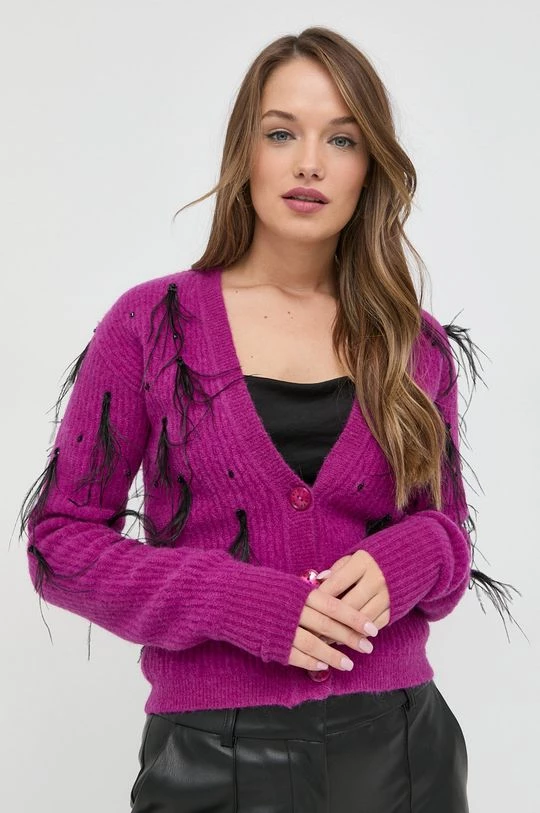 Γυναικεία Με φερμουάρ Μάλλινη ζακέτα Patrizia Pepe μοβ 4 Γυναικεία Με φερμουάρ Μάλλινη ζακέτα Patrizia Pepe μοβ - Image 4