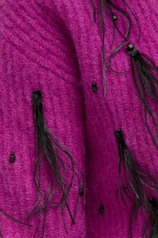 Γυναικεία Με φερμουάρ Μάλλινη ζακέτα Patrizia Pepe μοβ 5 Γυναικεία Με φερμουάρ Μάλλινη ζακέτα Patrizia Pepe μοβ - Image 5