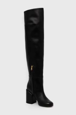 Γυναικεία Μπότες Δερμάτινες μπότες Patrizia Pepe χρώμα: μαύρο, -Φτηνός Patrizia Pepe Κατάστημα unnamed file 295