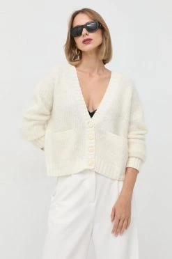 Γυναικεία Με φερμουάρ Μάλλινη ζακέτα Patrizia Pepe μπεζ