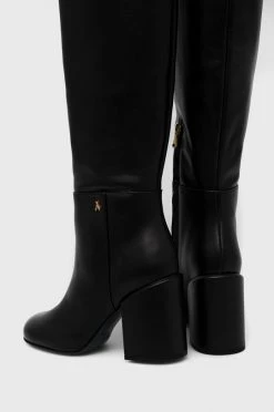 Γυναικεία Μπότες Δερμάτινες μπότες Patrizia Pepe χρώμα: μαύρο, -Φτηνός Patrizia Pepe Κατάστημα unnamed file 296