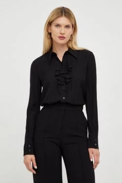 Γυναικεία Πουκάμισα Πουκάμισο Patrizia Pepe μαύρο,