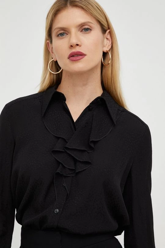 Γυναικεία Πουκάμισα Πουκάμισο Patrizia Pepe μαύρο, 5 Γυναικεία Πουκάμισα Πουκάμισο Patrizia Pepe μαύρο, - Image 5