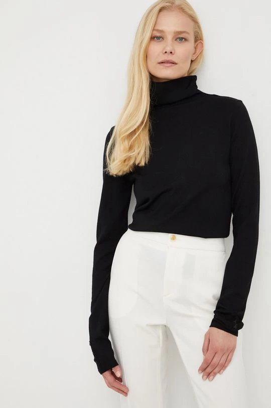 Γυναικεία Χωρίς φερμουάρ Μάλλινο πουλόβερ Patrizia Pepe χρώμα: μαύρο, 4 Γυναικεία Χωρίς φερμουάρ Μάλλινο πουλόβερ Patrizia Pepe χρώμα: μαύρο, - Image 4