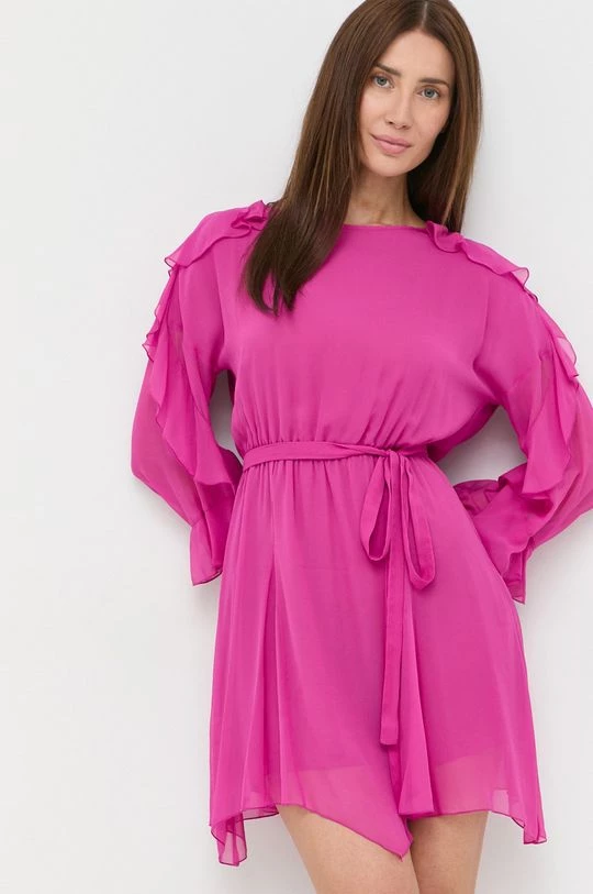 Γυναικεία Φορέματα Φόρεμα Patrizia Pepe ροζ, 3 Γυναικεία Φορέματα Φόρεμα Patrizia Pepe ροζ, - Image 3