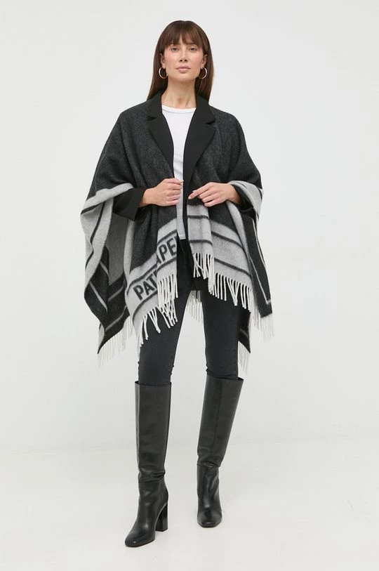 Γυναικεία Πόντσο Μάλλινο πόντσο Patrizia Pepe γκρι 2 Γυναικεία Πόντσο Μάλλινο πόντσο Patrizia Pepe γκρι - Image 2