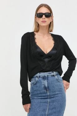 Γυναικεία Χωρίς φερμουάρ Μάλλινο πουλόβερ Patrizia Pepe χρώμα: μαύρο,