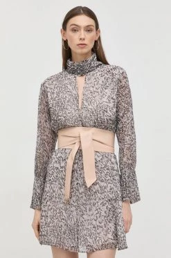 Γυναικεία Ζώνες Δερμάτινη ζώνη Patrizia Pepe μπεζ