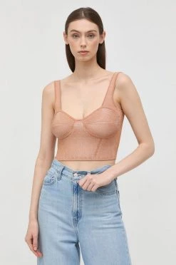 Γυναικεία Αμάνικος Top Patrizia Pepe πορτοκαλί