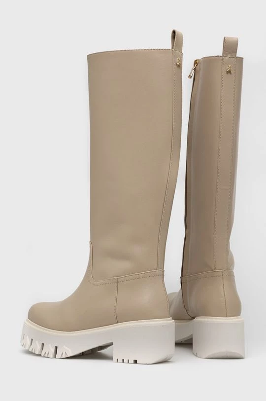 Γυναικεία Μπότες Δερμάτινες μπότες Patrizia Pepe χρώμα: μπεζ, 3 Γυναικεία Μπότες Δερμάτινες μπότες Patrizia Pepe χρώμα: μπεζ, - Image 3