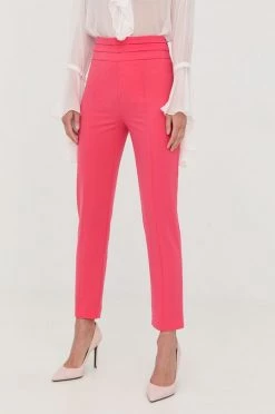 Γυναικεία Υφασμάτινα Παντελόνι Patrizia Pepe πορτοκαλί,