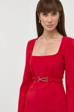 Γυναικεία Φορέματα Φόρεμα Patrizia Pepe κόκκινο, -Φτηνός Patrizia Pepe Κατάστημα unnamed file 311