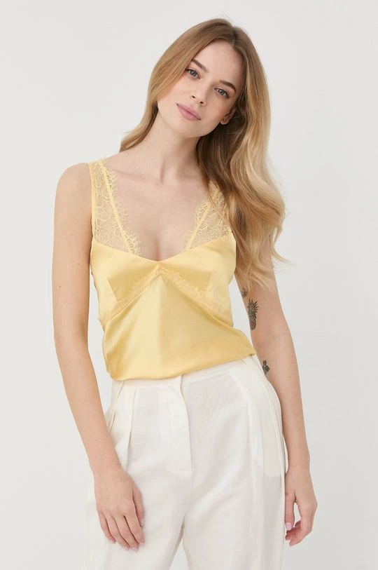 Γυναικεία Μπλούζες Μπλουζάκι Patrizia Pepe κίτρινο 5 Γυναικεία Μπλούζες Μπλουζάκι Patrizia Pepe κίτρινο - Image 5