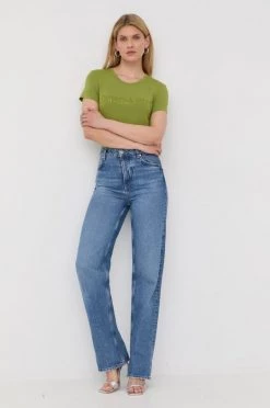 Γυναικεία Κοντομάνικο Μπλουζάκι Patrizia Pepe πράσινο