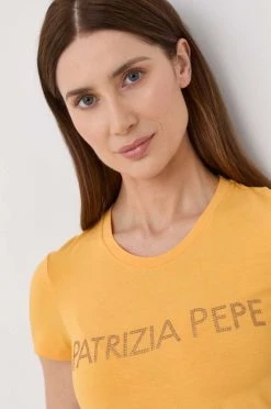 Γυναικεία Κοντομάνικο Μπλουζάκι Patrizia Pepe κίτρινο -Φτηνός Patrizia Pepe Κατάστημα unnamed file 3141