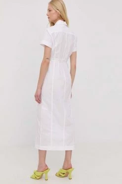 Γυναικεία Φορέματα Βαμβακερό φόρεμα Patrizia Pepe άσπρο, -Φτηνός Patrizia Pepe Κατάστημα unnamed file 3155