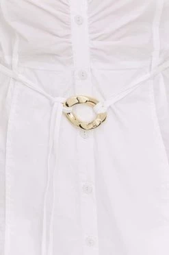 Γυναικεία Φορέματα Βαμβακερό φόρεμα Patrizia Pepe άσπρο, -Φτηνός Patrizia Pepe Κατάστημα unnamed file 3158