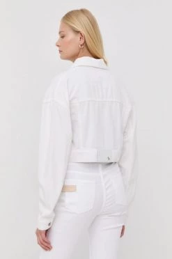 Γυναικεία Κοντά μπουφάν Τζιν μπουφάν Patrizia Pepe χρώμα: άσπρο, -Φτηνός Patrizia Pepe Κατάστημα unnamed file 3171