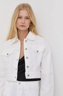 Γυναικεία Κοντά μπουφάν Τζιν μπουφάν Patrizia Pepe χρώμα: άσπρο, -Φτηνός Patrizia Pepe Κατάστημα unnamed file 3172