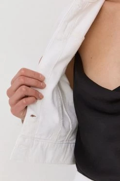 Γυναικεία Κοντά μπουφάν Τζιν μπουφάν Patrizia Pepe χρώμα: άσπρο, -Φτηνός Patrizia Pepe Κατάστημα unnamed file 3174