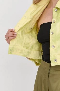 Γυναικεία Κοντά μπουφάν Τζιν μπουφάν Patrizia Pepe χρώμα: πράσινο, -Φτηνός Patrizia Pepe Κατάστημα unnamed file 3180