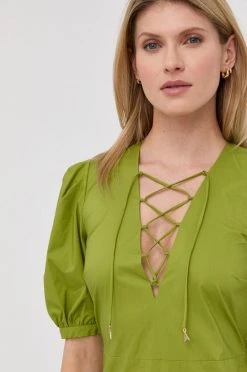 Γυναικεία Φορέματα Βαμβακερό φόρεμα Patrizia Pepe πράσινο, -Φτηνός Patrizia Pepe Κατάστημα unnamed file 3194