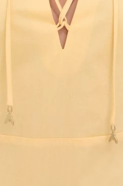 Γυναικεία Φορέματα Βαμβακερό φόρεμα Patrizia Pepe κίτρινο, -Φτηνός Patrizia Pepe Κατάστημα unnamed file 3200