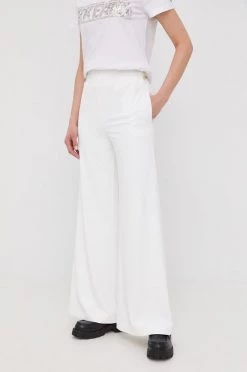 Γυναικεία Υφασμάτινα Παντελόνι Patrizia Pepe χρώμα: άσπρο,