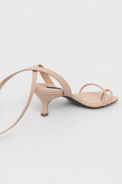 Γυναικεία Πέδιλα με τακούνι Δερμάτινα σανδάλια Patrizia Pepe μπεζ -Φτηνός Patrizia Pepe Κατάστημα unnamed file 3244