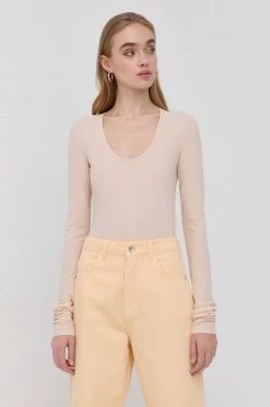 Γυναικεία Μακρυμάνικο Longsleeve Patrizia Pepe χρώμα: διάφανο