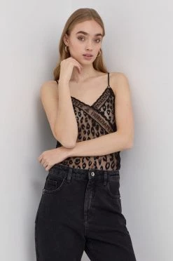 Γυναικεία Αμάνικος Top Patrizia Pepe χρώμα: μαύρο