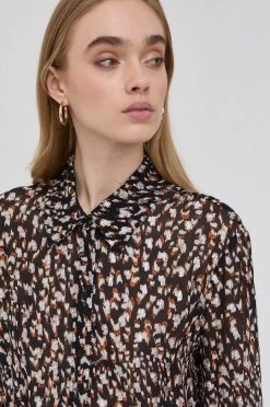 Γυναικεία Πουκάμισα Πουκάμισο Patrizia Pepe χρώμα: μαύρο -Φτηνός Patrizia Pepe Κατάστημα unnamed file 3334