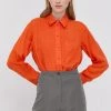 Γυναικεία Πουκάμισα Πουκάμισο Patrizia Pepe χρώμα: πορτοκαλί
