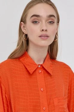 Γυναικεία Πουκάμισα Πουκάμισο Patrizia Pepe χρώμα: πορτοκαλί -Φτηνός Patrizia Pepe Κατάστημα unnamed file 3340