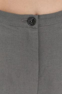 Γυναικεία Υφασμάτινα Λινό παντελόνι Patrizia Pepe χρώμα: γκρι -Φτηνός Patrizia Pepe Κατάστημα unnamed file 3348