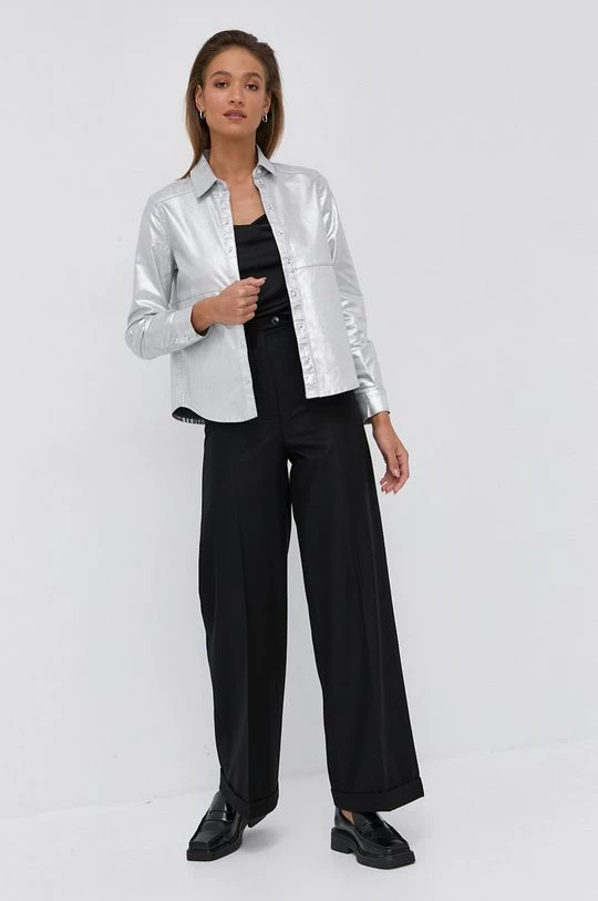 Γυναικεία Υφασμάτινα Μάλλινα παντελόνια Patrizia Pepe χρώμα: μαύρο 2 Γυναικεία Υφασμάτινα Μάλλινα παντελόνια Patrizia Pepe χρώμα: μαύρο - Image 2