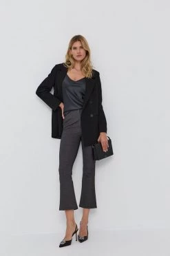 Γυναικεία Υφασμάτινα Παντελόνι Patrizia Pepe χρώμα: μαύρο