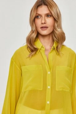 Γυναικεία Πουκάμισα Patrizia Pepe - Πουκάμισο κίτρινο πράσινο -Φτηνός Patrizia Pepe Κατάστημα unnamed file 3416