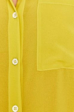 Γυναικεία Πουκάμισα Patrizia Pepe - Πουκάμισο κίτρινο πράσινο -Φτηνός Patrizia Pepe Κατάστημα unnamed file 3417