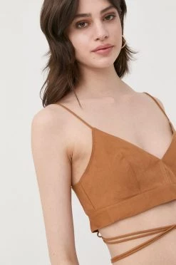 Γυναικεία Αμάνικος Λευκό τοπ Patrizia Pepe καφέ -Φτηνός Patrizia Pepe Κατάστημα unnamed file 3517